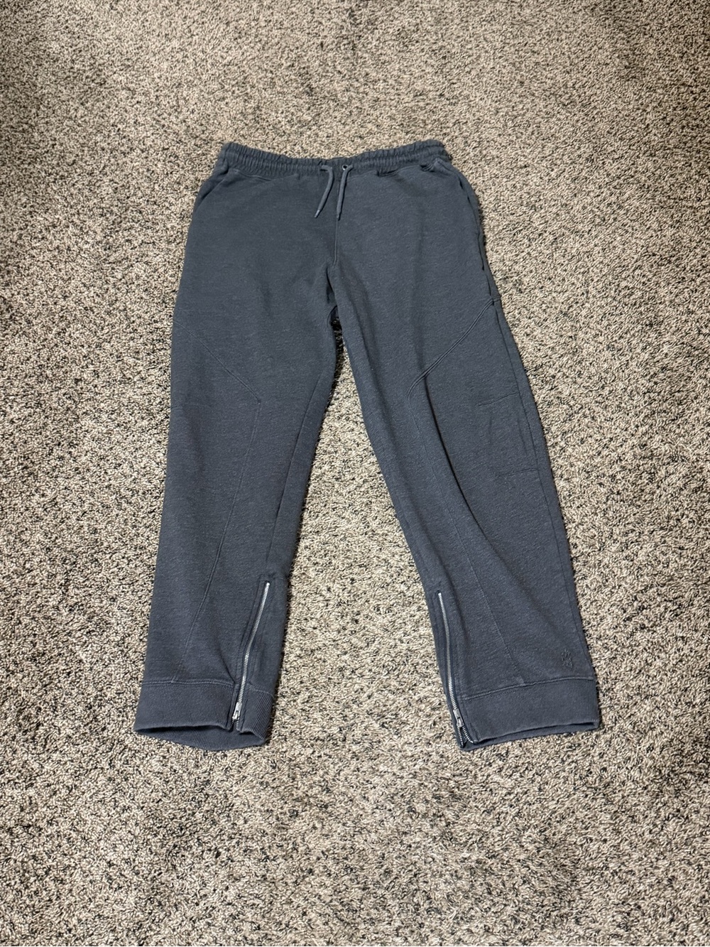 FP Movement by Free People Dark Gray Zip-Hem Joggers